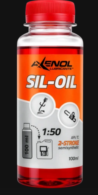 Dvitakčių variklių pusiau sintetinė alyva SIL-OIL, 100 ml butelis