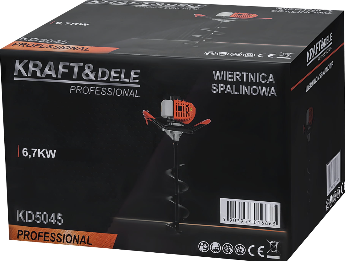 KRAFT&DELE benzininio žemės grąžto dėžė KD5045