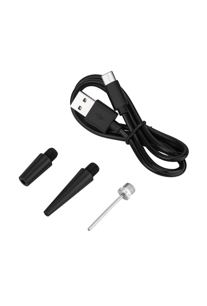 Jump starterio priedai: USB laidas, kištukai ir adapterio antgalis