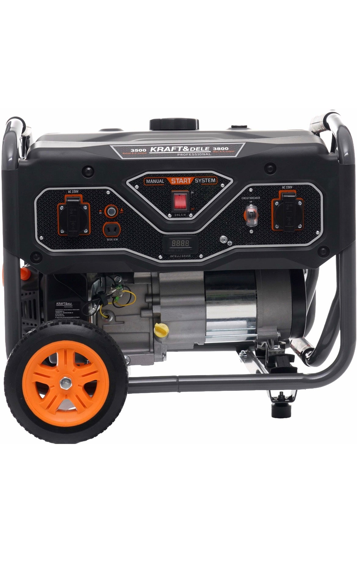 KRAFT&DELE KD695 elektros generatorius su valdymo skydeliu ir lizdais