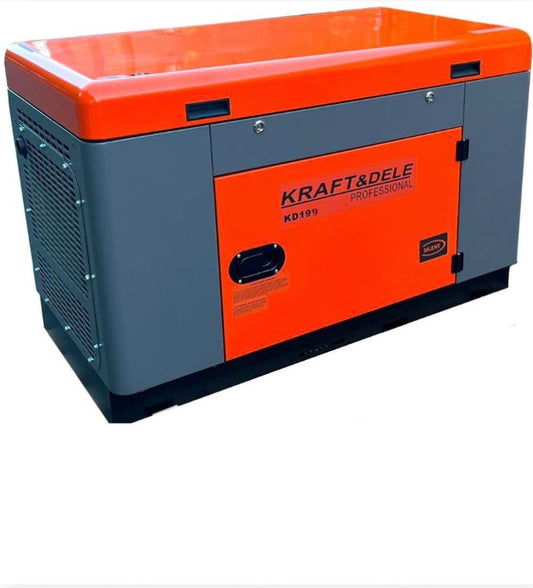 KRAFT&DELE KD199 dyzelinis elektros generatorius su oranžiniu korpusu